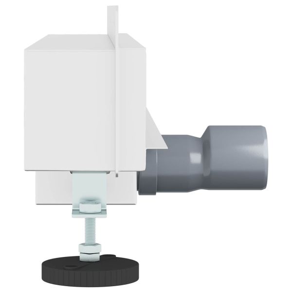 Стенен душов отвод Сребрист 50 cm Неръждаема стомана 304