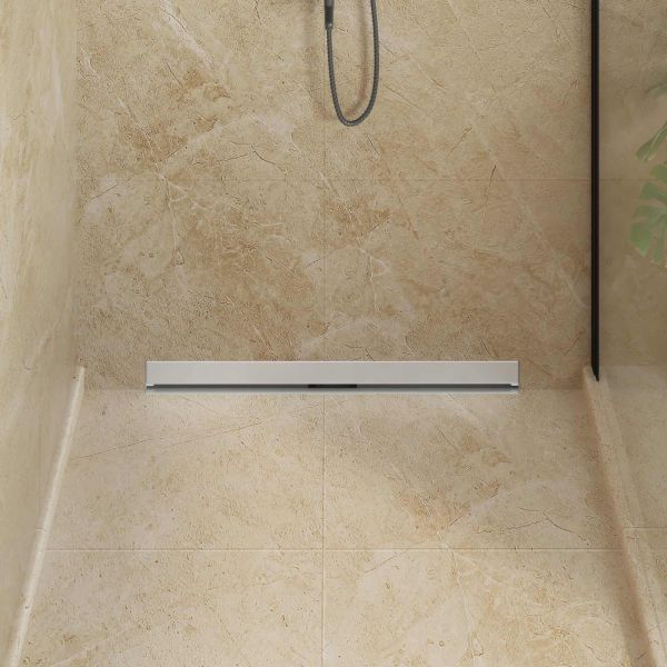 Стенен душов отвод Сребрист 80 cm Неръждаема стомана 304