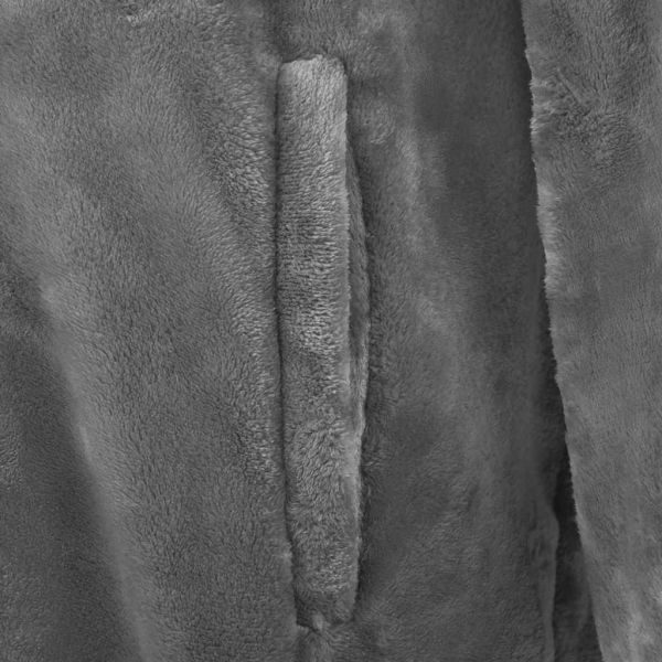 Одеяло с качулка Тъмен сив s Фланела