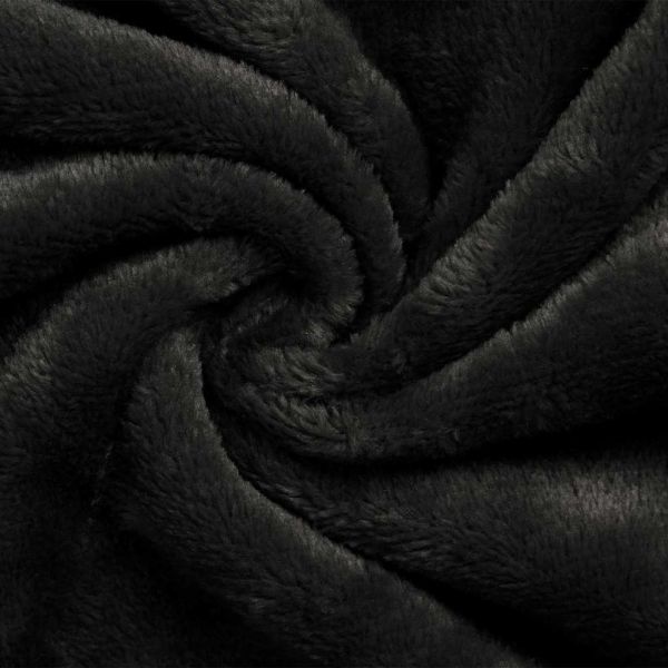 Одеяло с качулка Черно s Фланела