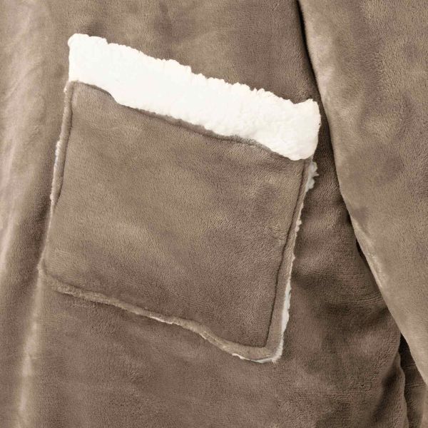 Одеяло с качулка Камилски s Флийс и фланел