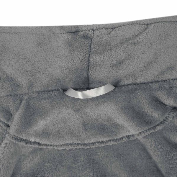 Халат без качулка Тъмен сив xxxl Фланела