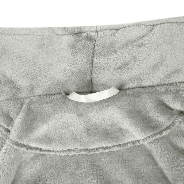 Халат без качулка Сив xl Фланела