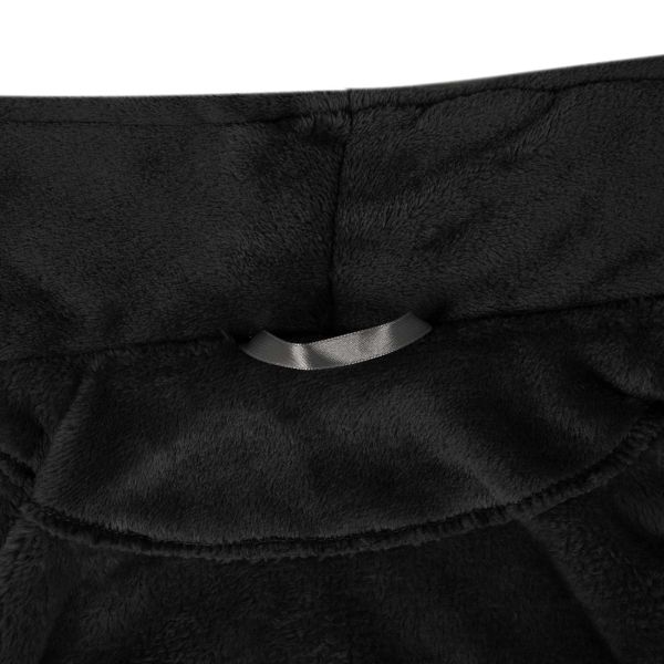 Халат без качулка Черно xxl Фланела