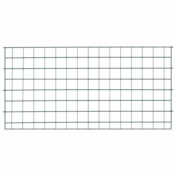 Комплект ограда за езеро 5 pcs Зелен 100 x 50 cm Стомана