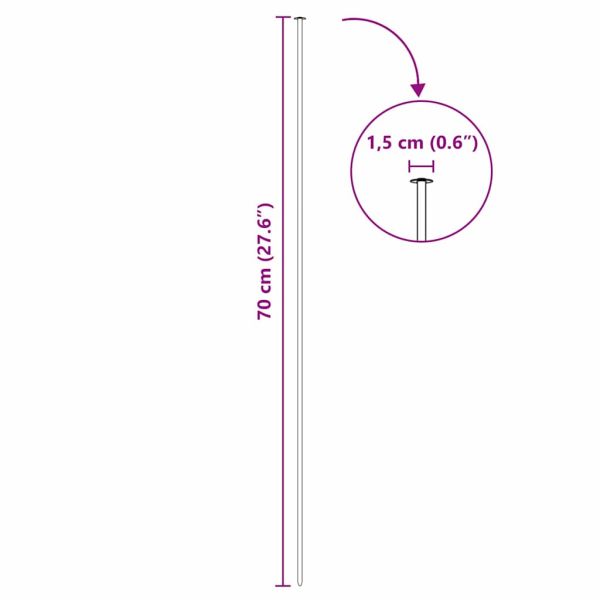 Комплект ограда за езеро 5 pcs Зелен 100 x 50 cm Стомана