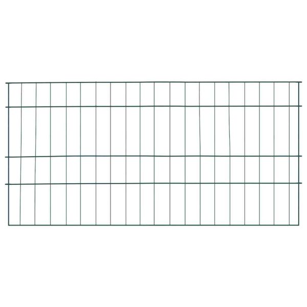 Комплект ограда за езеро 5 pcs Зелен 100 x 50 cm Стомана
