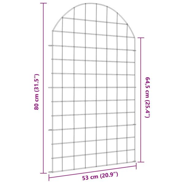 Комплект ограда за езеро 8 pcs Зелен 50 x 80 cm Стомана