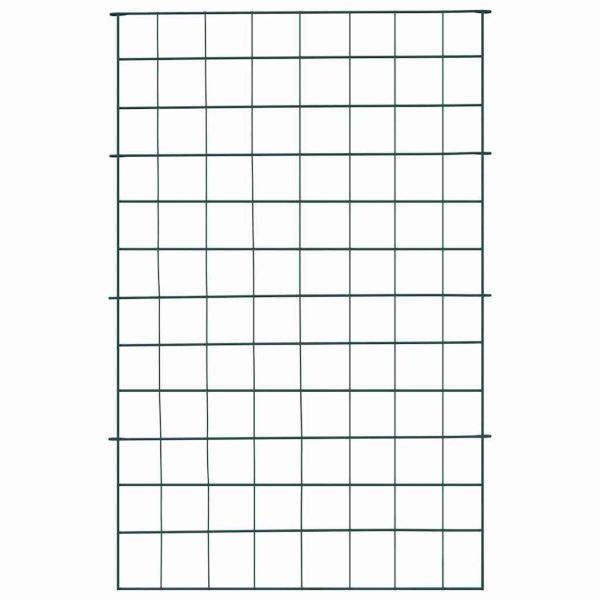 Комплект ограда за езеро 8 pcs Зелен 50 x 80 cm Стомана