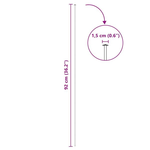 Комплект ограда за езеро 8 pcs Зелен 50 x 80 cm Стомана