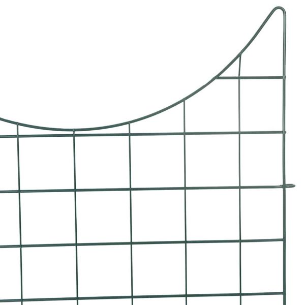 Комплект ограда за езеро 8 pcs Зелен 50 x 80 cm Стомана