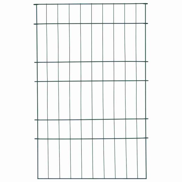 Комплект ограда за езеро 8 pcs Зелен 50 x 80 cm Стомана
