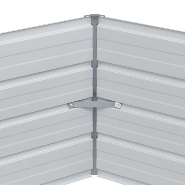 Вдигната леха за градина Дървесен вид 129 x 129 x 45 cm