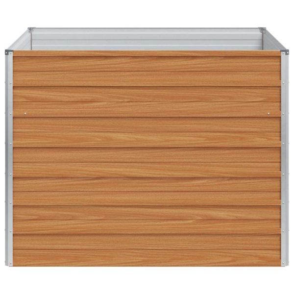 Градинска повдигната леха Светло кафяво 100 x 100 x 77 cm