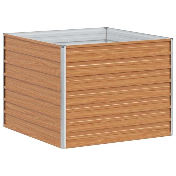 Градинска повдигната леха Светло кафяво 100 x 100 x 77 cm