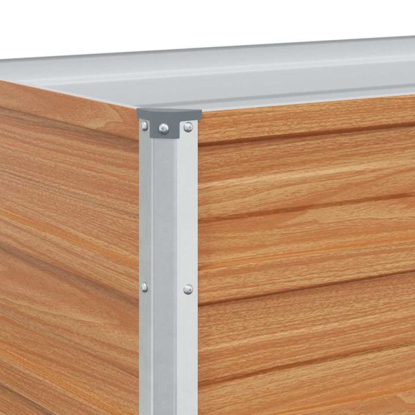 Градинска повдигната леха Светло кафяво 100 x 100 x 77 cm