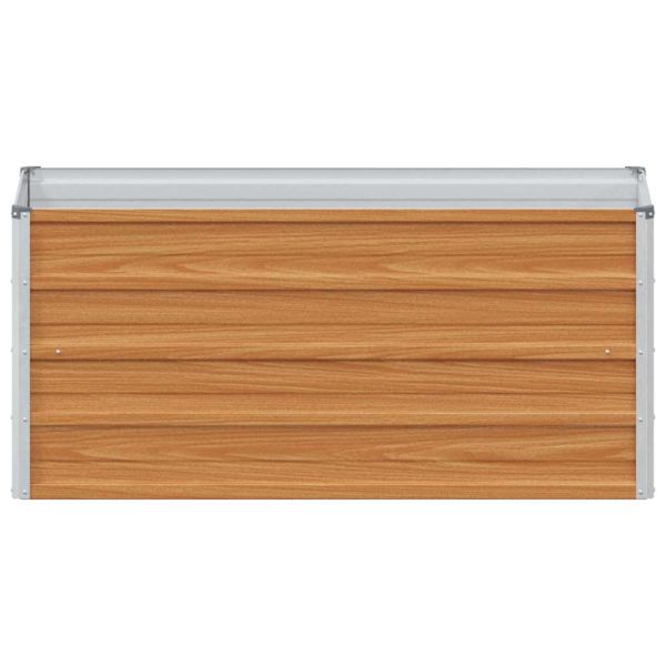 Градинска повдигната леха Светло кафяво 100 x 40 x 45 cm