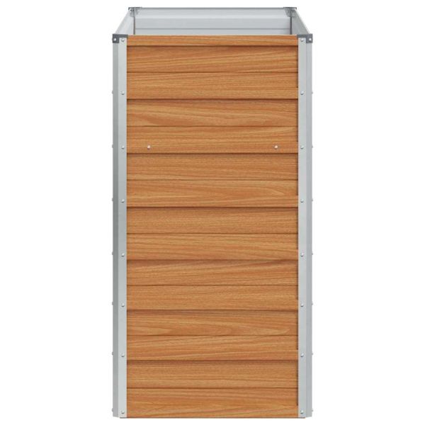 Градинска повдигната леха Светло кафяво 100 x 40 x 77 cm