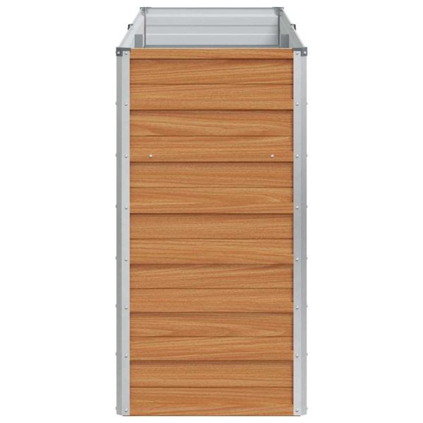 Градинска повдигната леха Светло кафяво 160 x 40 x 77 cm