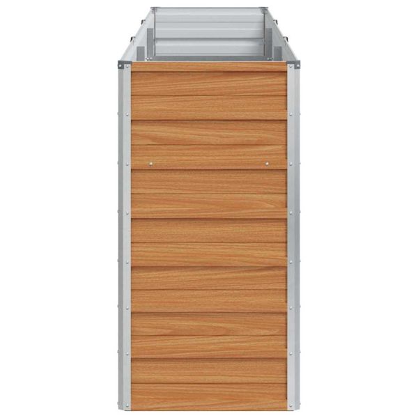 Градинска повдигната леха Светло кафяво 240 x 40 x 77 cm