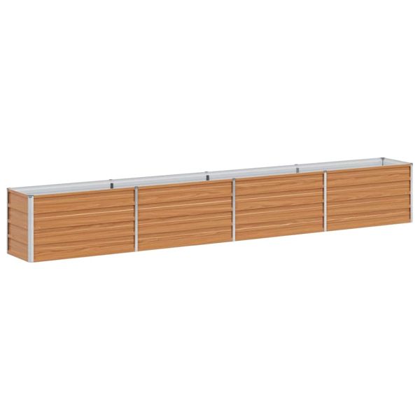 Градинска повдигната леха Светло кафяво 320 x 40 x 45 cm