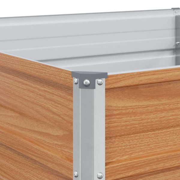 Градинска повдигната леха Светло кафяво 240 x 80 x 45 cm