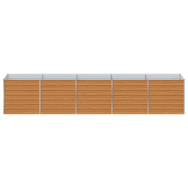 Градинска повдигната леха Светло кафяво 400 x 80 x 77 cm