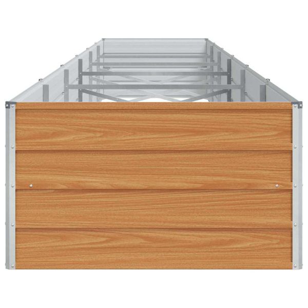 Градинска повдигната леха Светло кафяво 600 x 80 x 45 cm