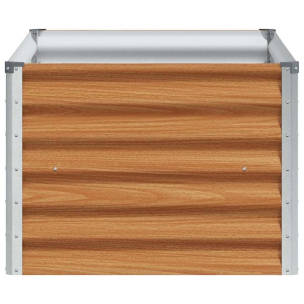 Градинска повдигната леха 98 x 50 x 36 см Галванизирана стомана