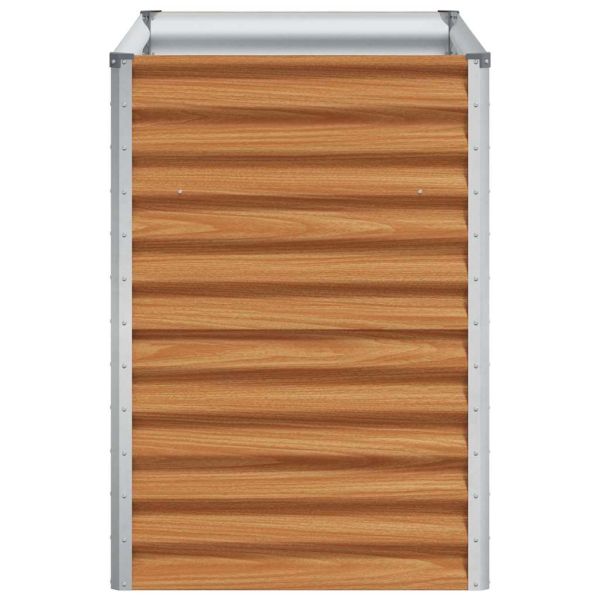 Градинска повдигната леха 98 x 50 x 68 см Галванизирана стомана