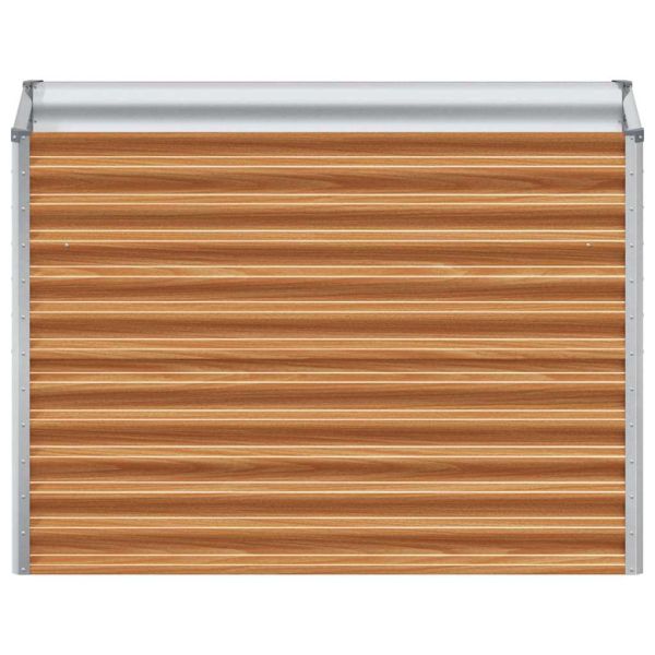 Градинска повдигната леха 98 x 50 x 68 см Галванизирана стомана