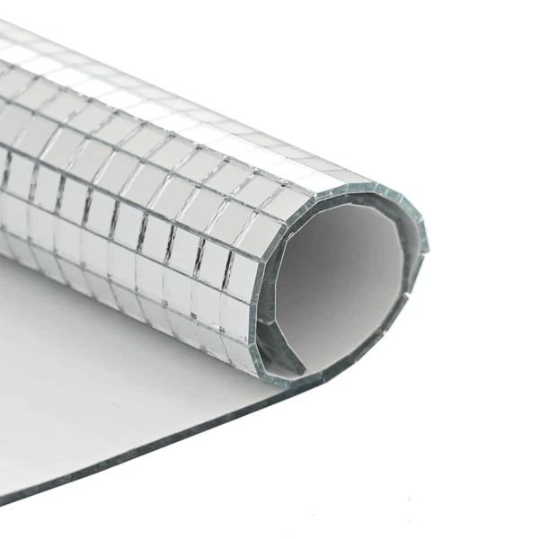 Огледално мозайчно плоча 12 pcs Сребрист 30 x 30 cm Стъкло