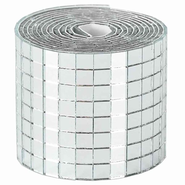 Огледално мозайчно плоча 12 pcs Сребрист 100 x 4 см Стъкло