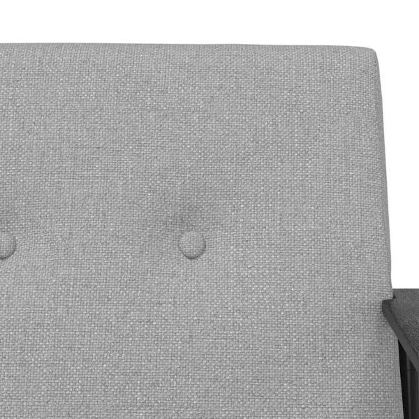 фотьойл Облачно сиво 59 x 75 x 78 см текстил