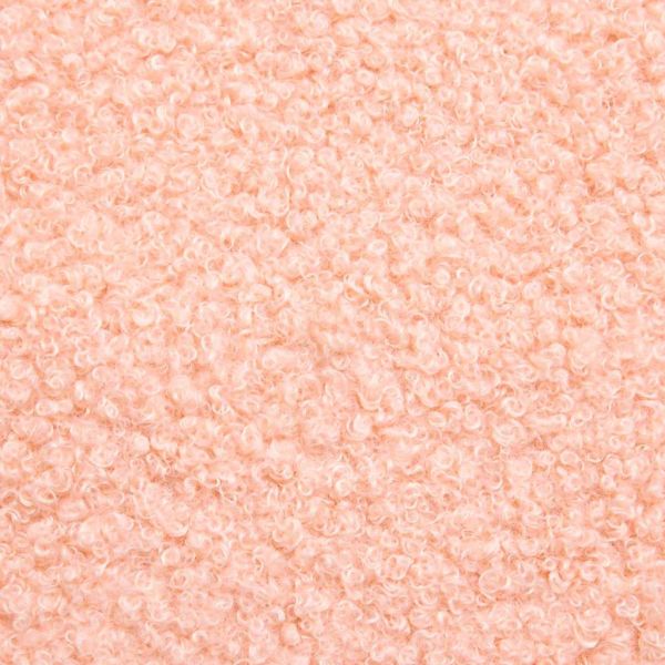 фотьойл Розово 59 x 75 x 78 см Къдрав текстил, подобен на вълна