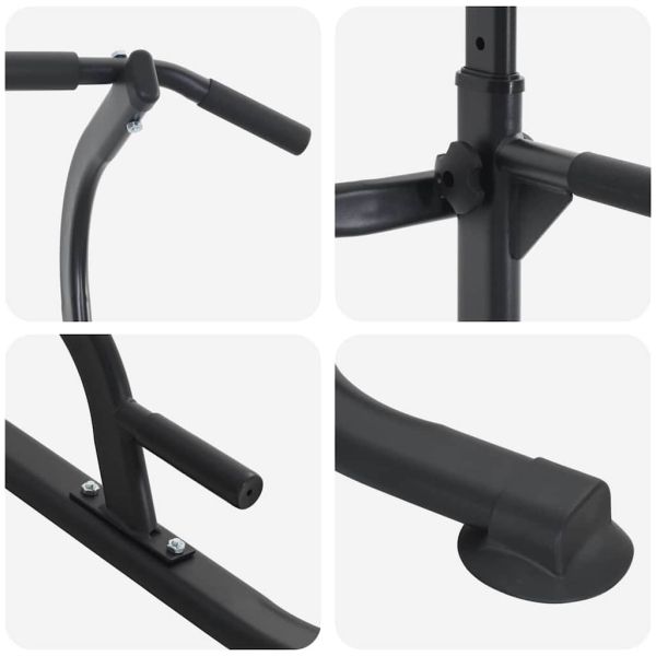 Станция за набирания и мощна кула Черно 95 x 102 x (160-210) см