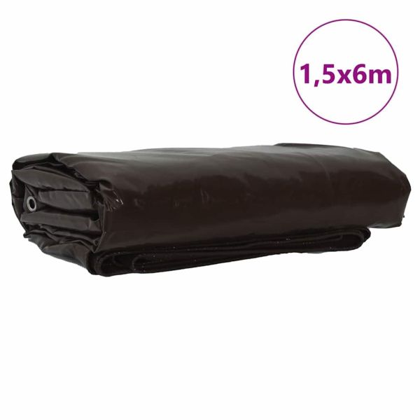 Найлон 650g / m² Кафяво 1,5 x 6 m Канва с PVC покритие