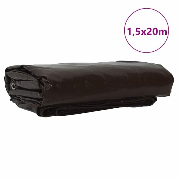Найлон 650g / m² Кафяво 1,5 x 20 m Канва с PVC покритие