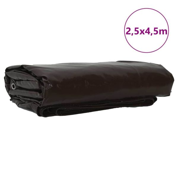 Найлон 650g / m² Кафяво 2,5 x 4,5 m Канва с PVC покритие