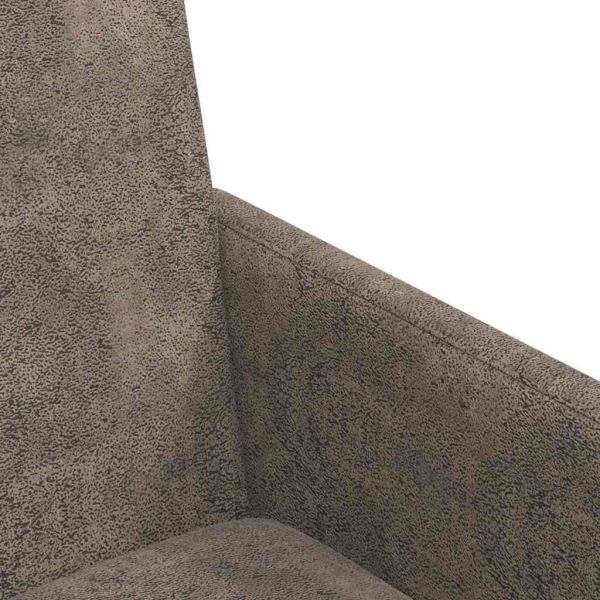 Столове с Колела 2 pcs Тъмносив 57 х 66 х 94 см Изкуствен велур