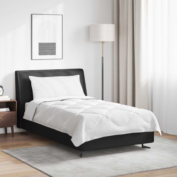 Цялосезонен завивка с възглавница 2 pcs Бяло Микрофибър