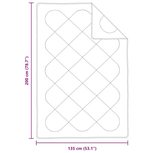 Завивка с възглавница 2 pcs Бяло Микрофибър