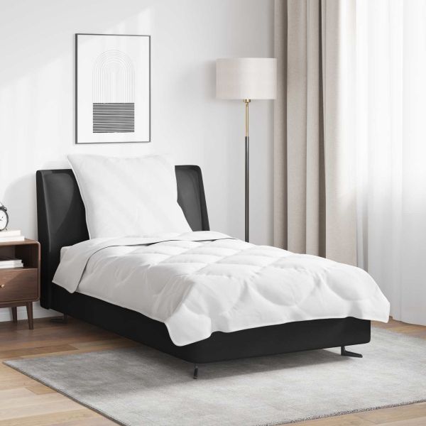 Комплект завивки с възглавница 2 pcs Бяло Микрофибър