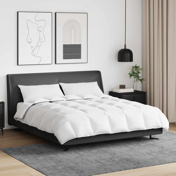 Зимен юрган с възглавница 3 pcs Бяло Пухени пера