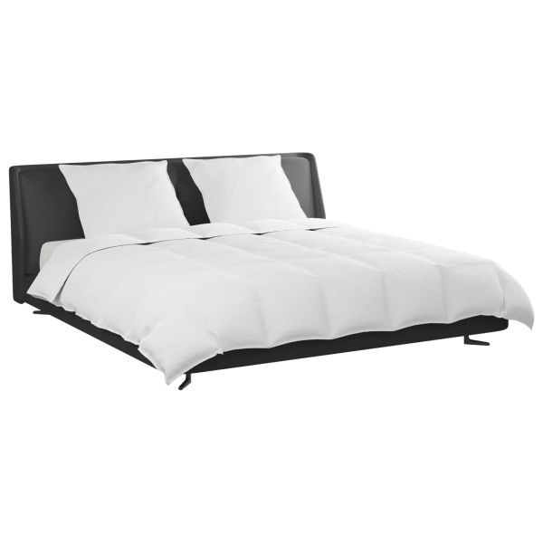 Комплект завивки с възглавница 3 pcs Бяло Пухени пера