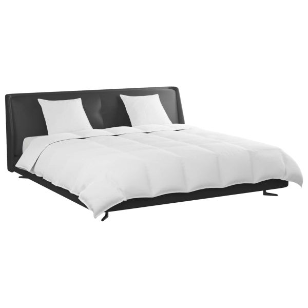 Комплект завивки с възглавница 3 pcs Бяло Пухени пера