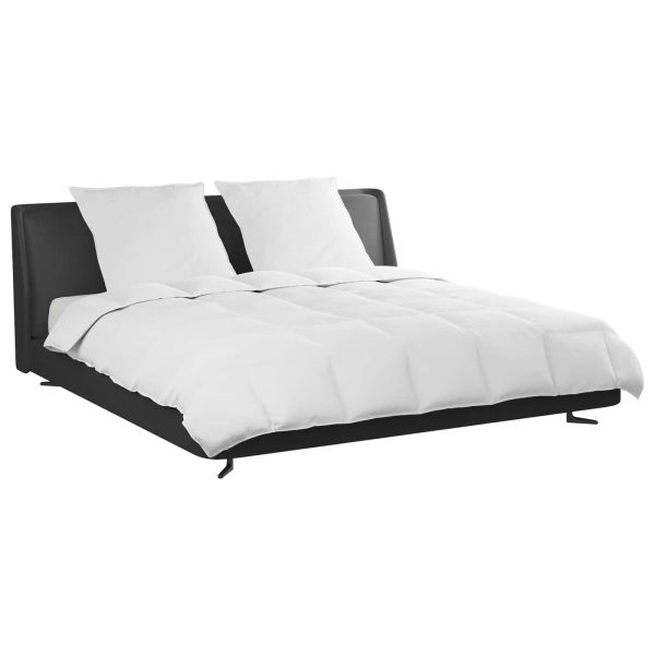 Комплект завивки с възглавница 3 pcs Бяло Пухени пера