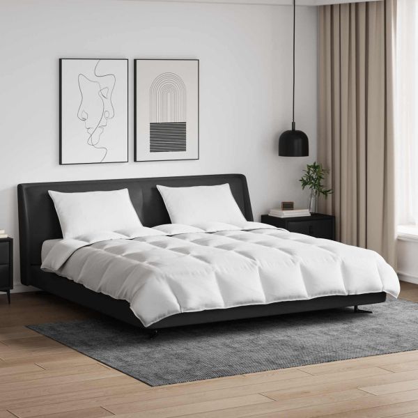 Комплект завивки с възглавница 3 pcs Бяло Пухени пера