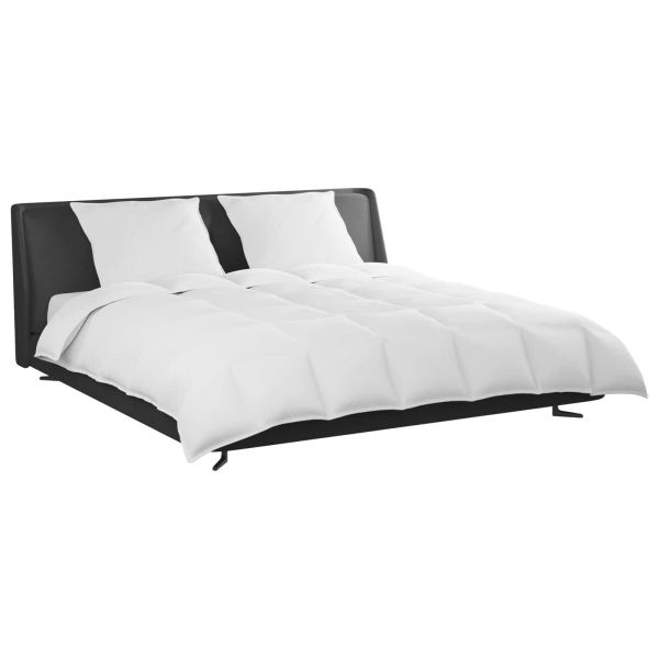 Комплект завивки с възглавница 3 pcs Бяло Пухени пера