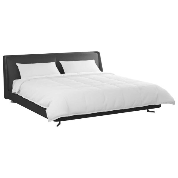 Комплект завивки с възглавница 3 pcs Бяло Пухени пера